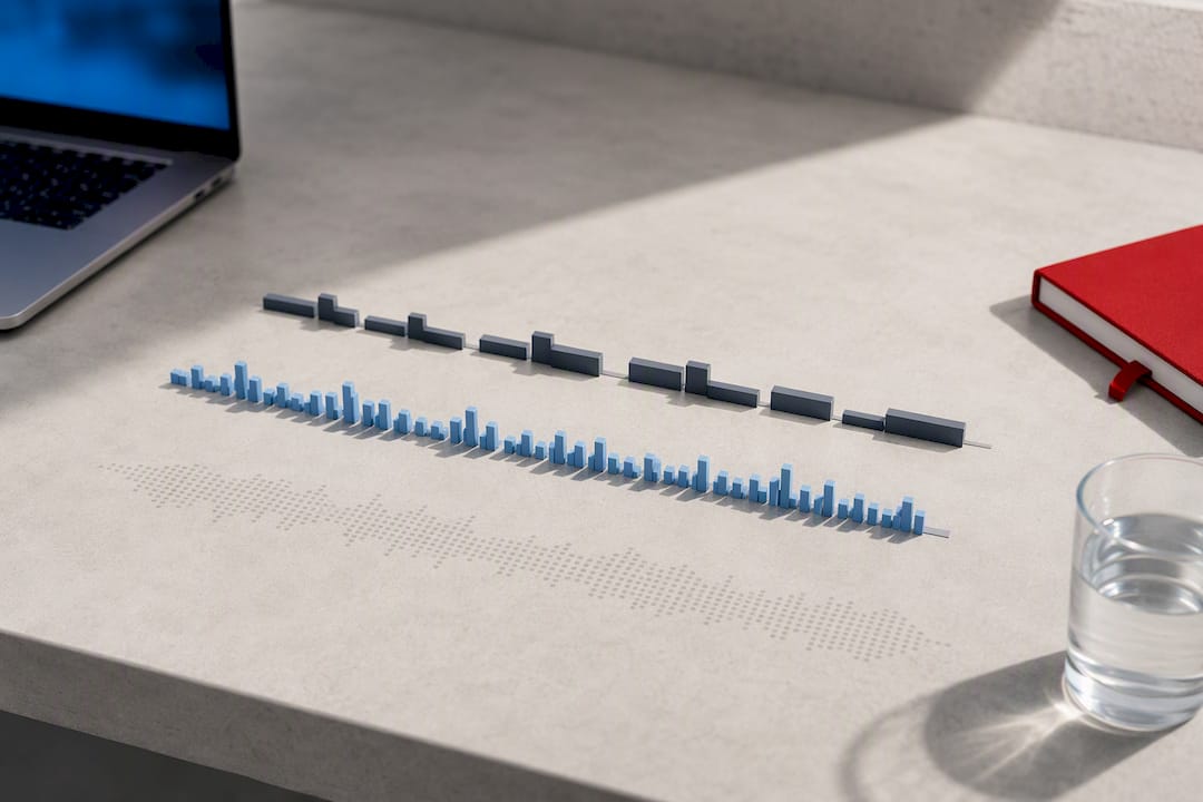 Illustration comparing narrowband and wideband audio