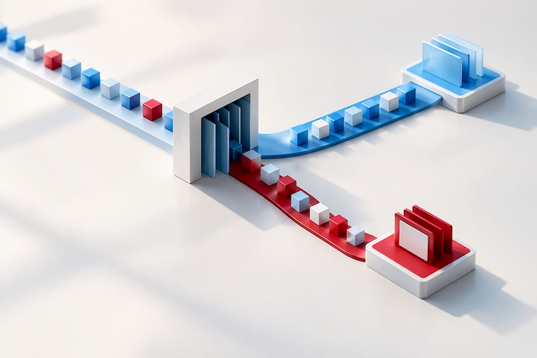 Automated call routing with review path